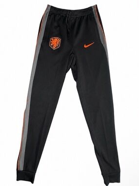 Nike Netherlands Soccer Men’s Size XS Black Slim Fit Squad Pants Dri-Fit